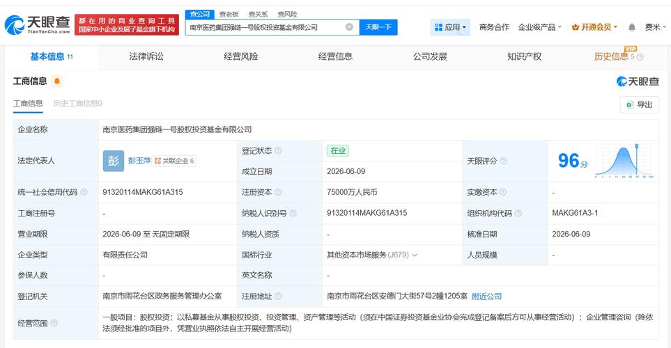 “‘子基金规模达5亿，‘——某某成立医药产投基金引资本关注。