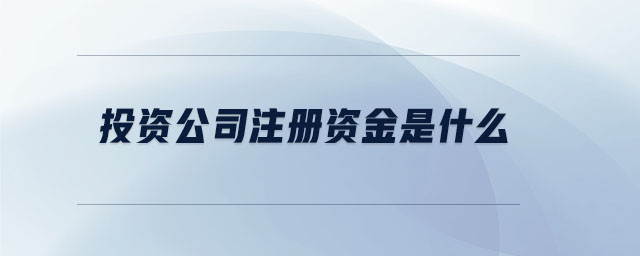 投资公司注册资金解析 自有资产对外投资与资产管理的核心要点